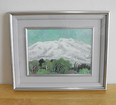 羽毛田陽吉、【白鷺】、希少な大判額装用画集より、美品、日本人画家