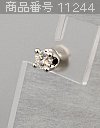 [11244] BVLGARI - ブルガリ ピアス - K18WG コロナピアス ダイヤモンド0.31ct シングル