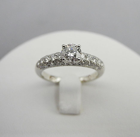 10060] 田崎真珠 ダイヤモンド リング ダイヤモンド0.42ct - 広田屋